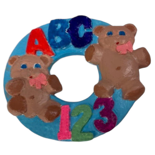 ABC 123 Round Plaque