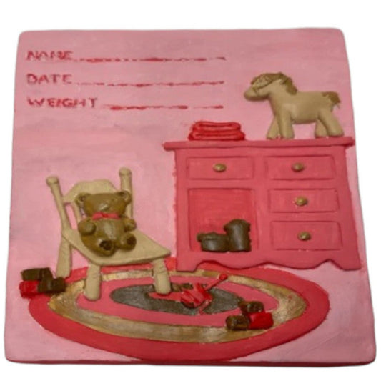 Babys Room Name Date Plaque