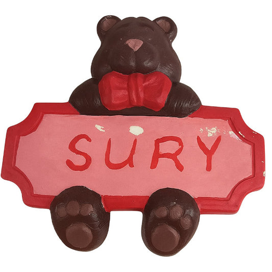 Teddy Bear Name Plaque
